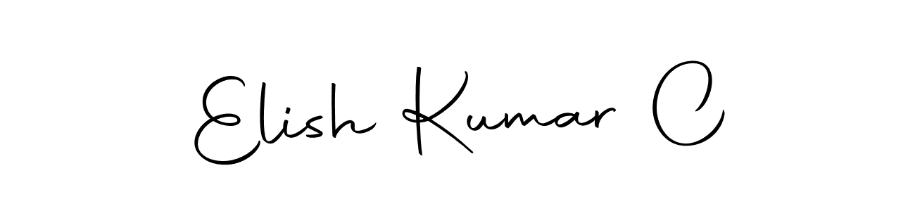 Make a beautiful signature design for name Elish Kumar C. Use this online signature maker to create a handwritten signature for free. Elish Kumar C signature style 10 images and pictures png