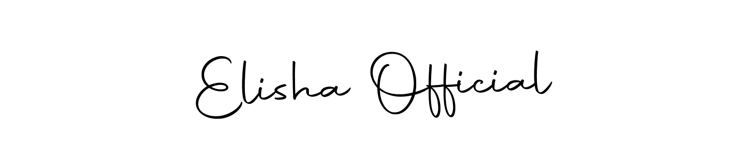 Make a beautiful signature design for name Elisha Official. With this signature (Autography-DOLnW) style, you can create a handwritten signature for free. Elisha Official signature style 10 images and pictures png