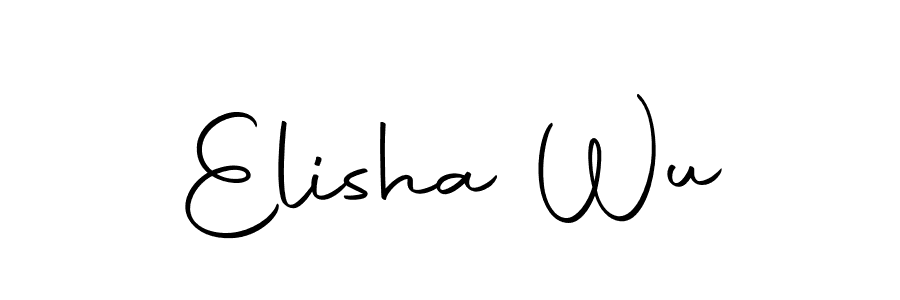 Similarly Autography-DOLnW is the best handwritten signature design. Signature creator online .You can use it as an online autograph creator for name Elisha Wu. Elisha Wu signature style 10 images and pictures png