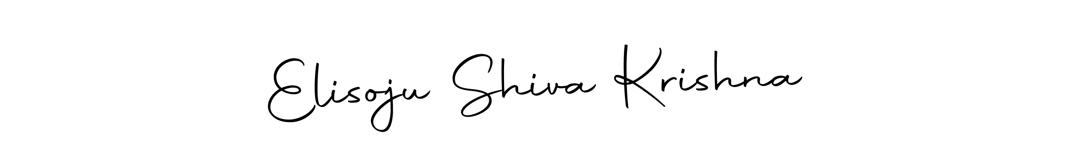 You should practise on your own different ways (Autography-DOLnW) to write your name (Elisoju Shiva Krishna) in signature. don't let someone else do it for you. Elisoju Shiva Krishna signature style 10 images and pictures png
