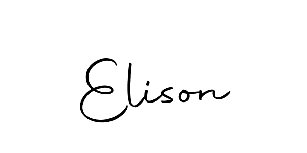 Elison stylish signature style. Best Handwritten Sign (Autography-DOLnW) for my name. Handwritten Signature Collection Ideas for my name Elison. Elison signature style 10 images and pictures png