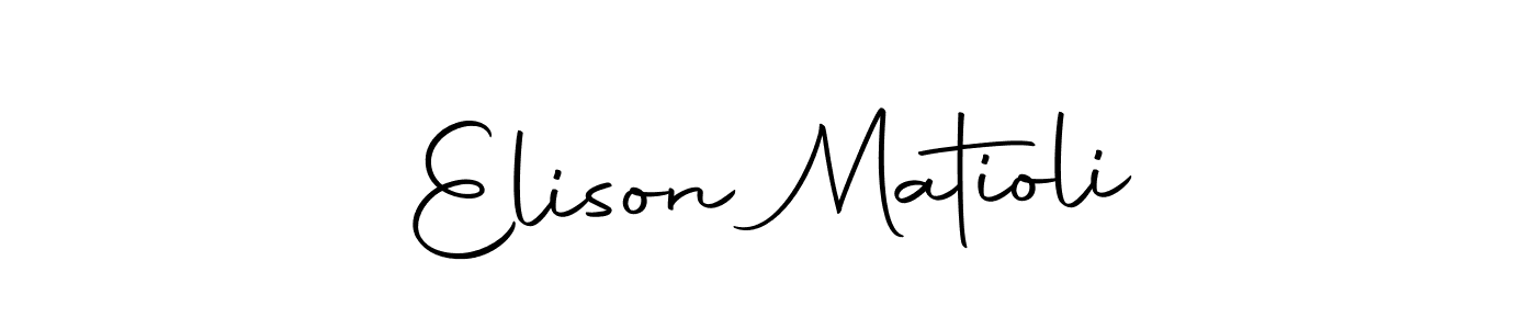 Also we have Elison Matioli name is the best signature style. Create professional handwritten signature collection using Autography-DOLnW autograph style. Elison Matioli signature style 10 images and pictures png