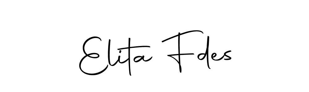 You should practise on your own different ways (Autography-DOLnW) to write your name (Elita Fdes) in signature. don't let someone else do it for you. Elita Fdes signature style 10 images and pictures png