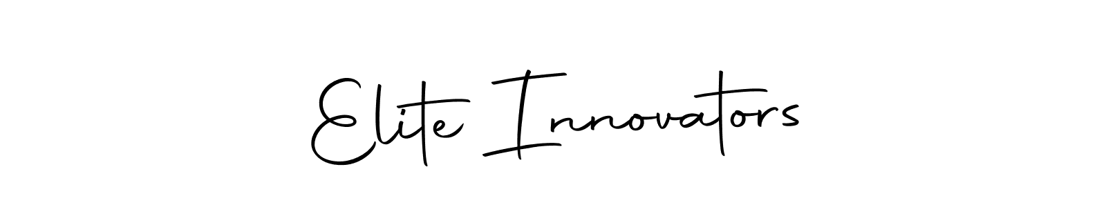 Make a beautiful signature design for name Elite Innovators. With this signature (Autography-DOLnW) style, you can create a handwritten signature for free. Elite Innovators signature style 10 images and pictures png