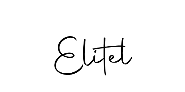 You should practise on your own different ways (Autography-DOLnW) to write your name (Elitel) in signature. don't let someone else do it for you. Elitel signature style 10 images and pictures png