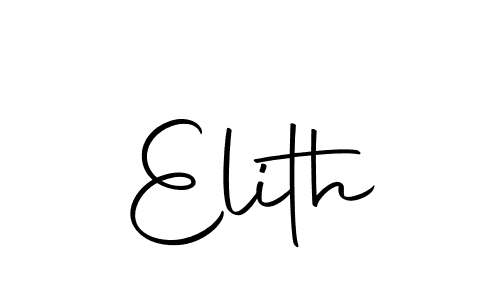 How to make Elith signature? Autography-DOLnW is a professional autograph style. Create handwritten signature for Elith name. Elith signature style 10 images and pictures png