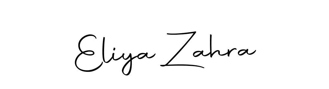 Create a beautiful signature design for name Eliya Zahra. With this signature (Autography-DOLnW) fonts, you can make a handwritten signature for free. Eliya Zahra signature style 10 images and pictures png