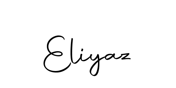 How to make Eliyaz name signature. Use Autography-DOLnW style for creating short signs online. This is the latest handwritten sign. Eliyaz signature style 10 images and pictures png