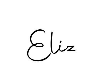 How to make Eliz signature? Autography-DOLnW is a professional autograph style. Create handwritten signature for Eliz name. Eliz signature style 10 images and pictures png