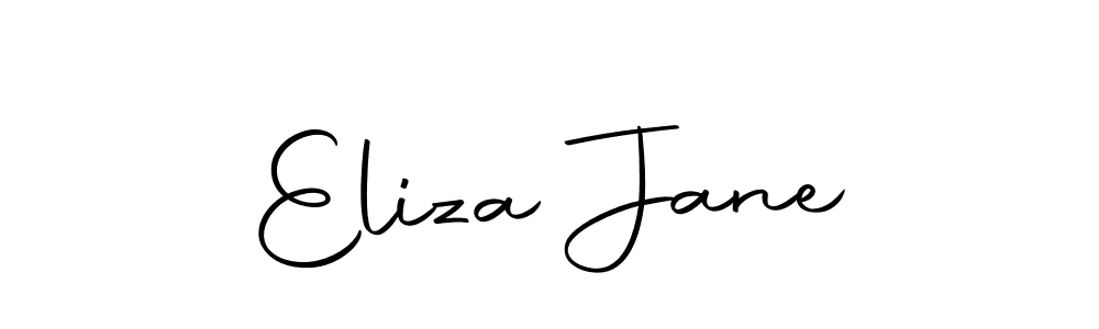 You should practise on your own different ways (Autography-DOLnW) to write your name (Eliza Jane) in signature. don't let someone else do it for you. Eliza Jane signature style 10 images and pictures png