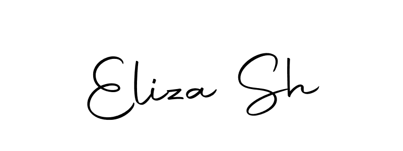 The best way (Autography-DOLnW) to make a short signature is to pick only two or three words in your name. The name Eliza Sh include a total of six letters. For converting this name. Eliza Sh signature style 10 images and pictures png