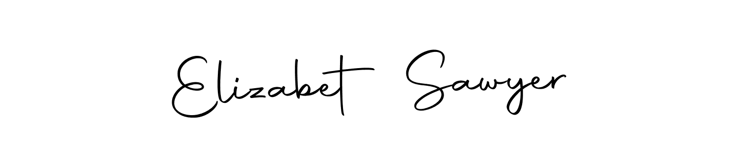 This is the best signature style for the Elizabet Sawyer name. Also you like these signature font (Autography-DOLnW). Mix name signature. Elizabet Sawyer signature style 10 images and pictures png