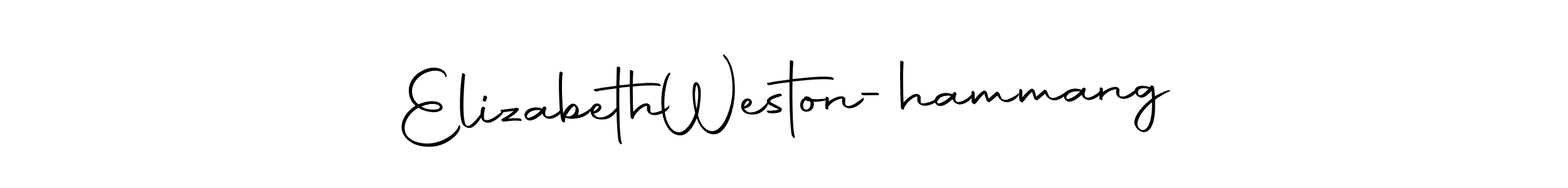 It looks lik you need a new signature style for name Elizabeth  Weston-hammang. Design unique handwritten (Autography-DOLnW) signature with our free signature maker in just a few clicks. Elizabeth  Weston-hammang signature style 10 images and pictures png