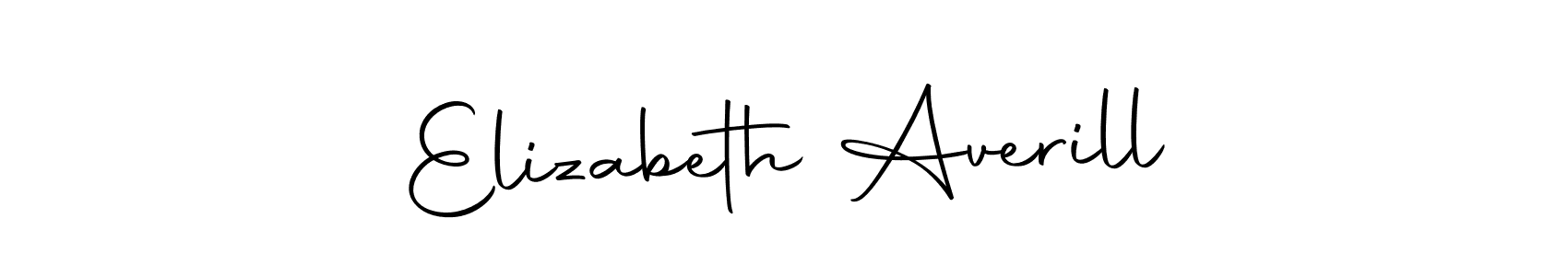 How to make Elizabeth Averill name signature. Use Autography-DOLnW style for creating short signs online. This is the latest handwritten sign. Elizabeth Averill signature style 10 images and pictures png
