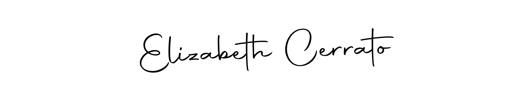 Make a short Elizabeth Cerrato signature style. Manage your documents anywhere anytime using Autography-DOLnW. Create and add eSignatures, submit forms, share and send files easily. Elizabeth Cerrato signature style 10 images and pictures png