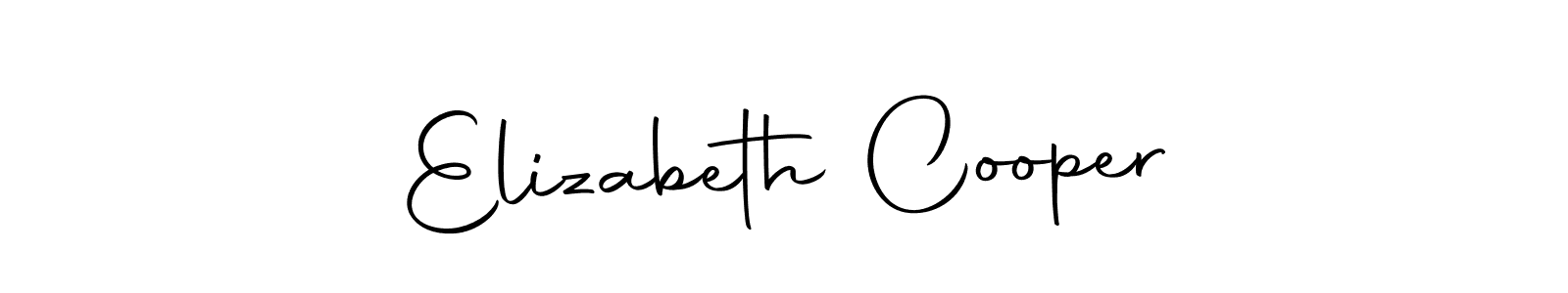Make a beautiful signature design for name Elizabeth Cooper. With this signature (Autography-DOLnW) style, you can create a handwritten signature for free. Elizabeth Cooper signature style 10 images and pictures png