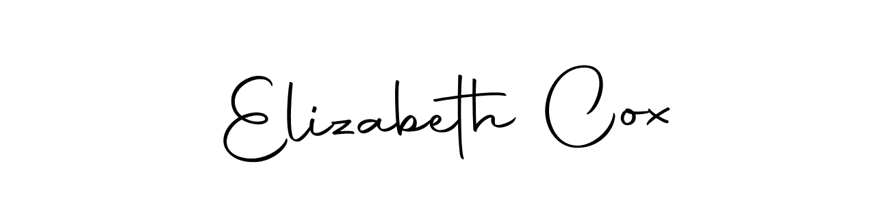 Make a beautiful signature design for name Elizabeth Cox. With this signature (Autography-DOLnW) style, you can create a handwritten signature for free. Elizabeth Cox signature style 10 images and pictures png