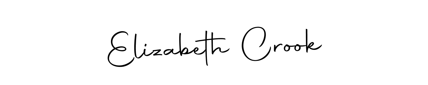 Create a beautiful signature design for name Elizabeth Crook. With this signature (Autography-DOLnW) fonts, you can make a handwritten signature for free. Elizabeth Crook signature style 10 images and pictures png