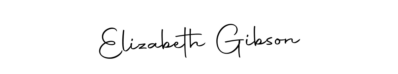 Create a beautiful signature design for name Elizabeth Gibson. With this signature (Autography-DOLnW) fonts, you can make a handwritten signature for free. Elizabeth Gibson signature style 10 images and pictures png