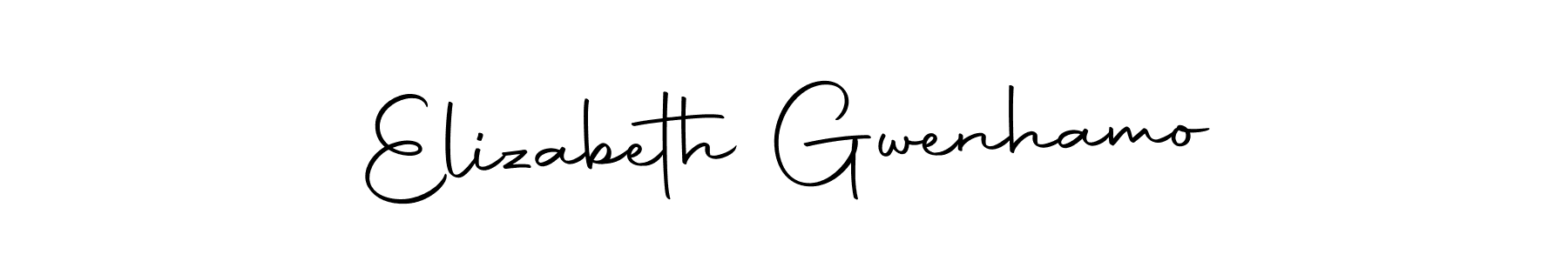 Autography-DOLnW is a professional signature style that is perfect for those who want to add a touch of class to their signature. It is also a great choice for those who want to make their signature more unique. Get Elizabeth Gwenhamo name to fancy signature for free. Elizabeth Gwenhamo signature style 10 images and pictures png