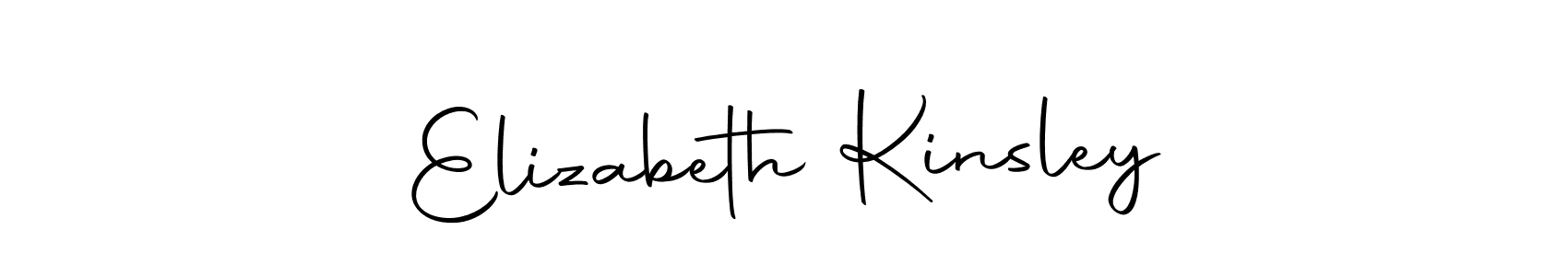 Create a beautiful signature design for name Elizabeth Kinsley. With this signature (Autography-DOLnW) fonts, you can make a handwritten signature for free. Elizabeth Kinsley signature style 10 images and pictures png