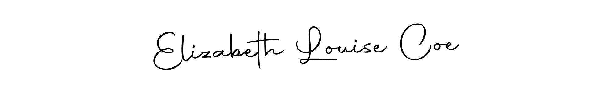 This is the best signature style for the Elizabeth Louise Coe name. Also you like these signature font (Autography-DOLnW). Mix name signature. Elizabeth Louise Coe signature style 10 images and pictures png