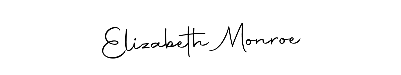 It looks lik you need a new signature style for name Elizabeth Monroe. Design unique handwritten (Autography-DOLnW) signature with our free signature maker in just a few clicks. Elizabeth Monroe signature style 10 images and pictures png