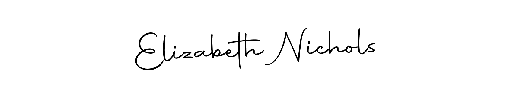 Elizabeth Nichols stylish signature style. Best Handwritten Sign (Autography-DOLnW) for my name. Handwritten Signature Collection Ideas for my name Elizabeth Nichols. Elizabeth Nichols signature style 10 images and pictures png