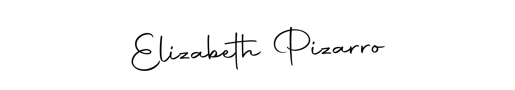 Create a beautiful signature design for name Elizabeth Pizarro. With this signature (Autography-DOLnW) fonts, you can make a handwritten signature for free. Elizabeth Pizarro signature style 10 images and pictures png