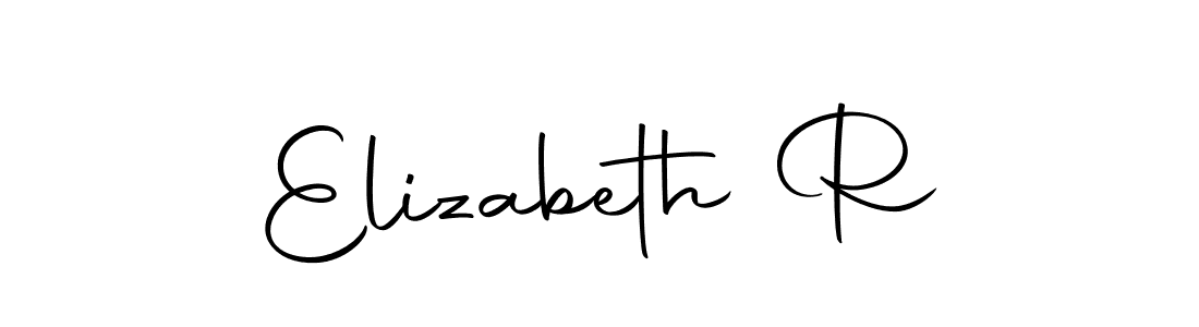 Make a beautiful signature design for name Elizabeth R. Use this online signature maker to create a handwritten signature for free. Elizabeth R signature style 10 images and pictures png