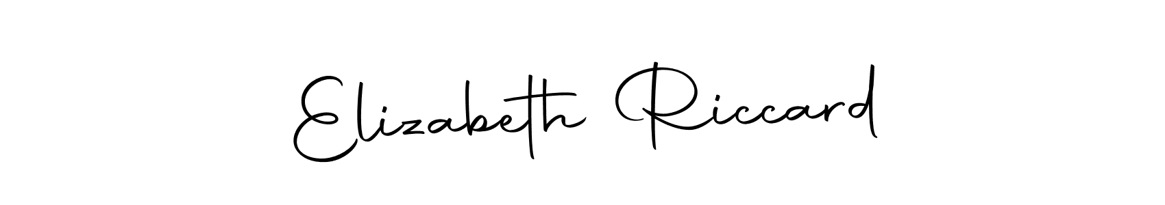 Elizabeth Riccard stylish signature style. Best Handwritten Sign (Autography-DOLnW) for my name. Handwritten Signature Collection Ideas for my name Elizabeth Riccard. Elizabeth Riccard signature style 10 images and pictures png