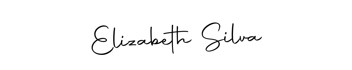 Create a beautiful signature design for name Elizabeth Silva. With this signature (Autography-DOLnW) fonts, you can make a handwritten signature for free. Elizabeth Silva signature style 10 images and pictures png
