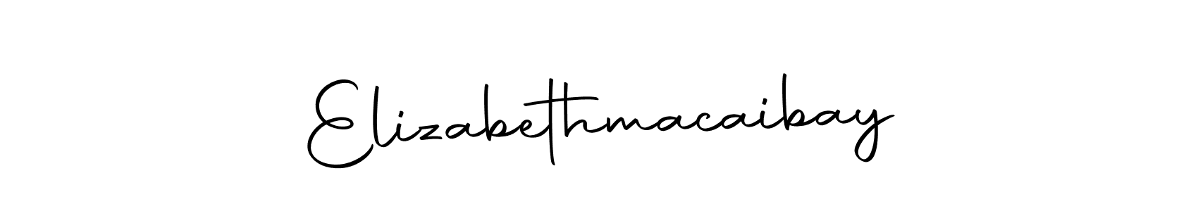 Make a beautiful signature design for name Elizabethmacaibay. Use this online signature maker to create a handwritten signature for free. Elizabethmacaibay signature style 10 images and pictures png