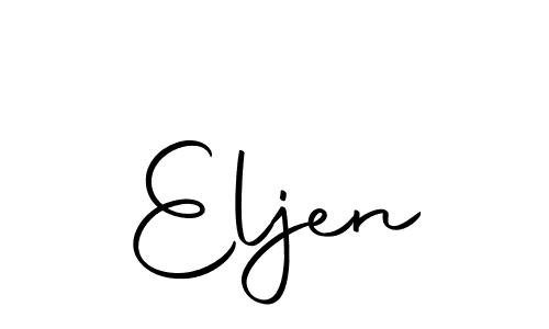 Use a signature maker to create a handwritten signature online. With this signature software, you can design (Autography-DOLnW) your own signature for name Eljen. Eljen signature style 10 images and pictures png