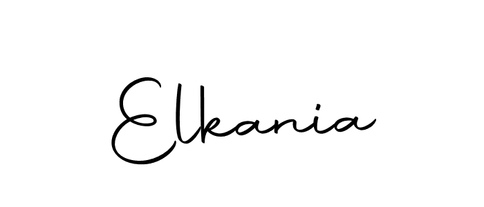 Design your own signature with our free online signature maker. With this signature software, you can create a handwritten (Autography-DOLnW) signature for name Elkania. Elkania signature style 10 images and pictures png