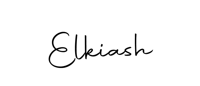 How to make Elkiash name signature. Use Autography-DOLnW style for creating short signs online. This is the latest handwritten sign. Elkiash signature style 10 images and pictures png