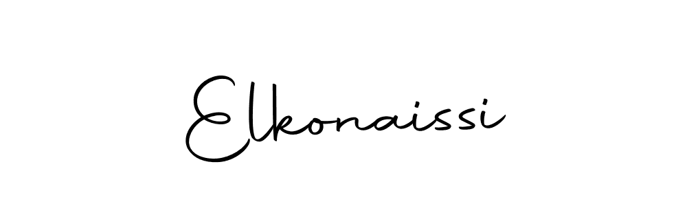 You can use this online signature creator to create a handwritten signature for the name Elkonaissi. This is the best online autograph maker. Elkonaissi signature style 10 images and pictures png