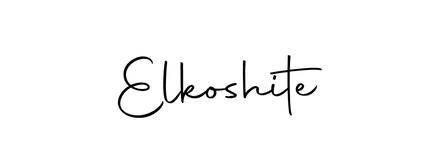 The best way (Autography-DOLnW) to make a short signature is to pick only two or three words in your name. The name Elkoshite include a total of six letters. For converting this name. Elkoshite signature style 10 images and pictures png