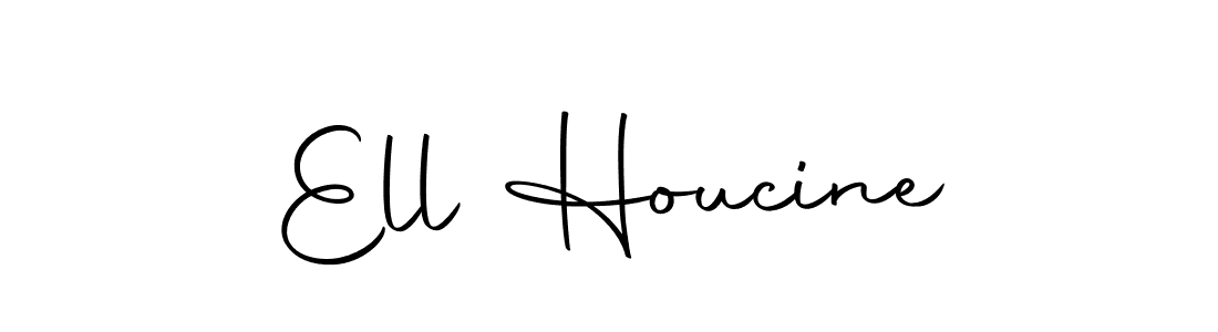 Design your own signature with our free online signature maker. With this signature software, you can create a handwritten (Autography-DOLnW) signature for name Ell Houcine. Ell Houcine signature style 10 images and pictures png