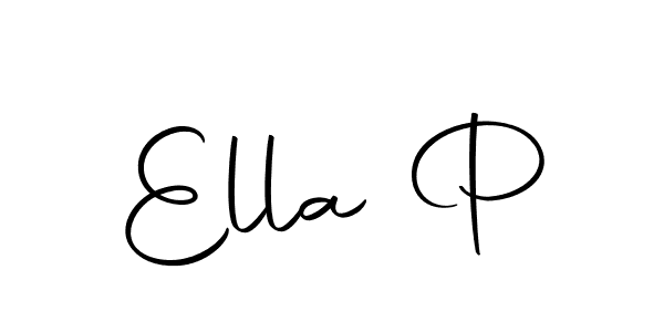 The best way (Autography-DOLnW) to make a short signature is to pick only two or three words in your name. The name Ella P include a total of six letters. For converting this name. Ella P signature style 10 images and pictures png