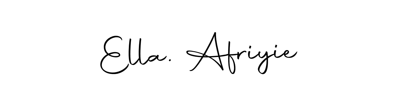 Make a beautiful signature design for name Ella. Afriyie. With this signature (Autography-DOLnW) style, you can create a handwritten signature for free. Ella. Afriyie signature style 10 images and pictures png