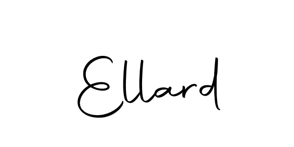 Design your own signature with our free online signature maker. With this signature software, you can create a handwritten (Autography-DOLnW) signature for name Ellard. Ellard signature style 10 images and pictures png