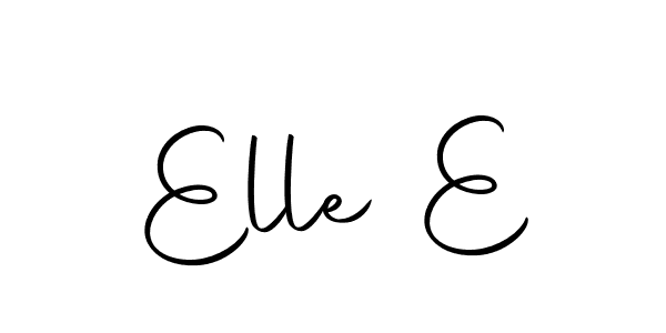 Similarly Autography-DOLnW is the best handwritten signature design. Signature creator online .You can use it as an online autograph creator for name Elle E. Elle E signature style 10 images and pictures png