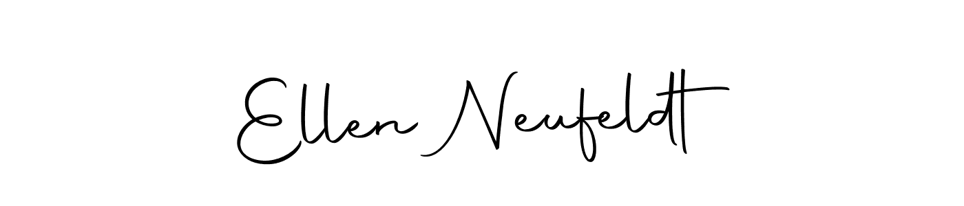 How to make Ellen Neufeldt name signature. Use Autography-DOLnW style for creating short signs online. This is the latest handwritten sign. Ellen Neufeldt signature style 10 images and pictures png