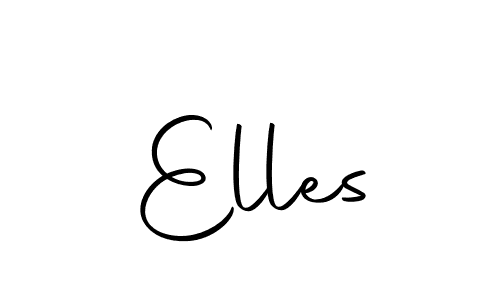 Create a beautiful signature design for name Elles. With this signature (Autography-DOLnW) fonts, you can make a handwritten signature for free. Elles signature style 10 images and pictures png