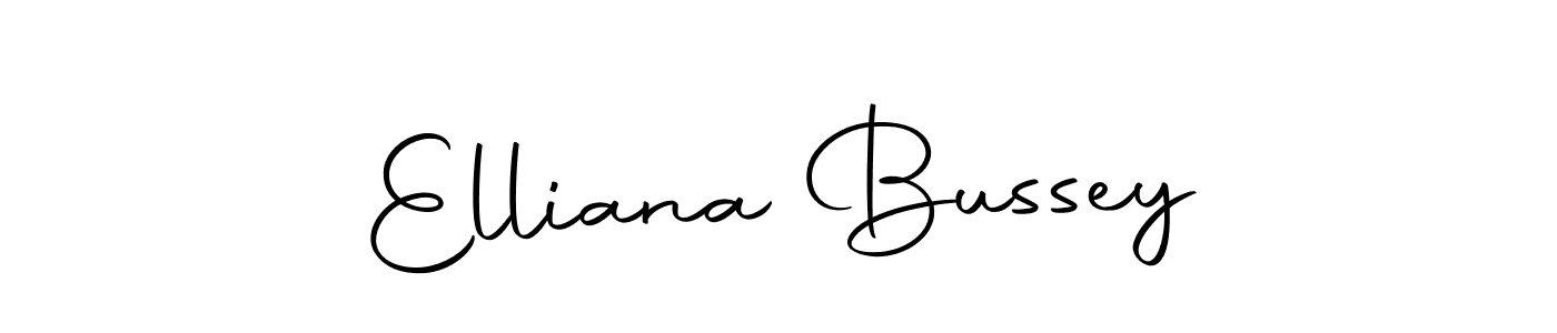 Design your own signature with our free online signature maker. With this signature software, you can create a handwritten (Autography-DOLnW) signature for name Elliana Bussey. Elliana Bussey signature style 10 images and pictures png