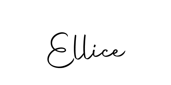 Use a signature maker to create a handwritten signature online. With this signature software, you can design (Autography-DOLnW) your own signature for name Ellice. Ellice signature style 10 images and pictures png