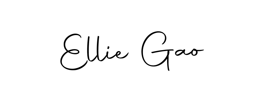 Make a beautiful signature design for name Ellie Gao. With this signature (Autography-DOLnW) style, you can create a handwritten signature for free. Ellie Gao signature style 10 images and pictures png