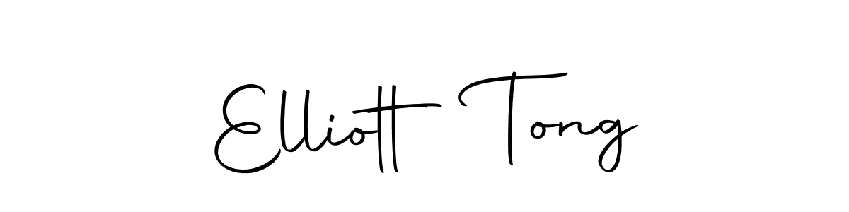 How to make Elliott Tong name signature. Use Autography-DOLnW style for creating short signs online. This is the latest handwritten sign. Elliott Tong signature style 10 images and pictures png