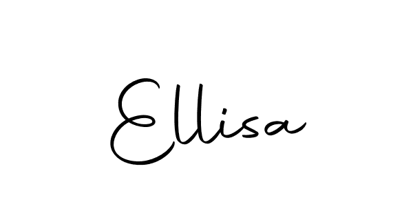 Make a beautiful signature design for name Ellisa. With this signature (Autography-DOLnW) style, you can create a handwritten signature for free. Ellisa signature style 10 images and pictures png